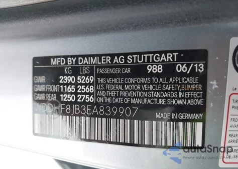 2014 Mercedes-Benz E 350 4Matic from USA, damaged, VIN WDDHF8JB3EA839907